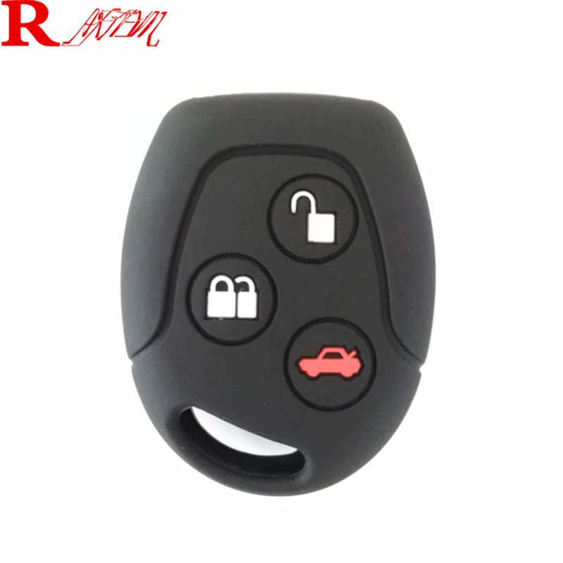 3 кнопки силиконовый чехол для автомобильного брелка Ford Focus Mondeo Festiva Fusion Suit Fiesta ка