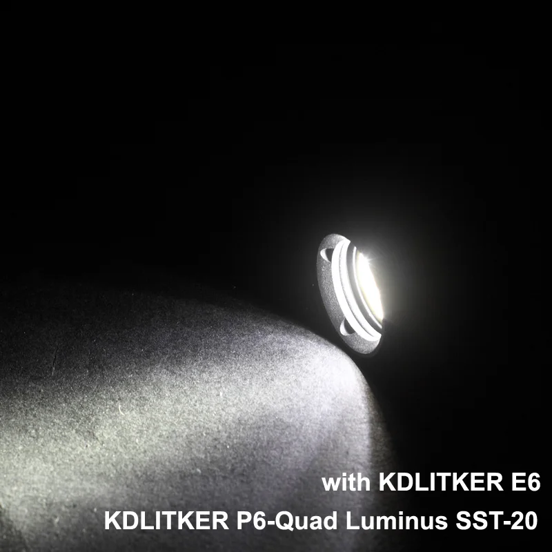 KDLITKER P6-Quad 4 x Luminus SST-20 1400 люмен 3 V-9 V P60 Drop-in модуль(диам. 26,5 мм