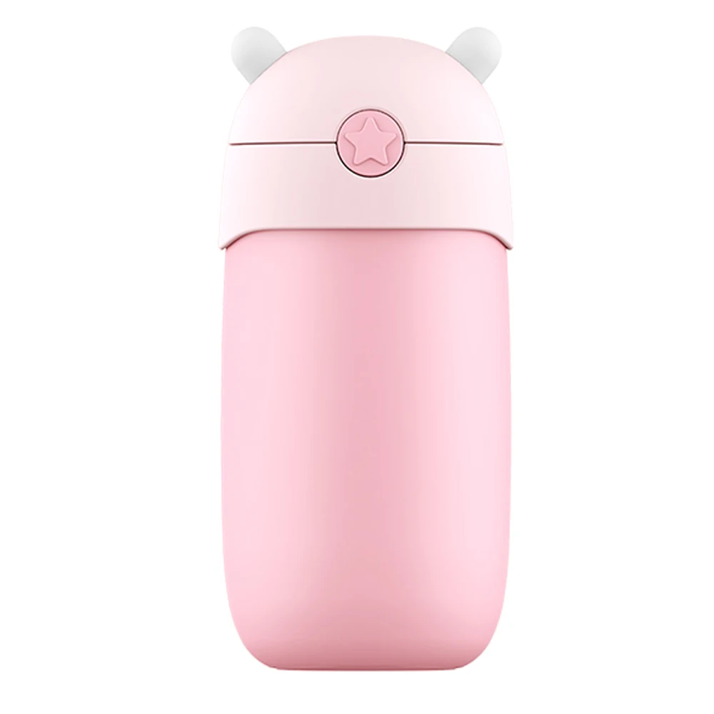 Оригинальная детская кружка Xiaomi mitu, термос, чашка для воды 316L, вкладыш из нержавеющей стали, 6 часов изоляции, портативная чашка для - Цвет: Pink