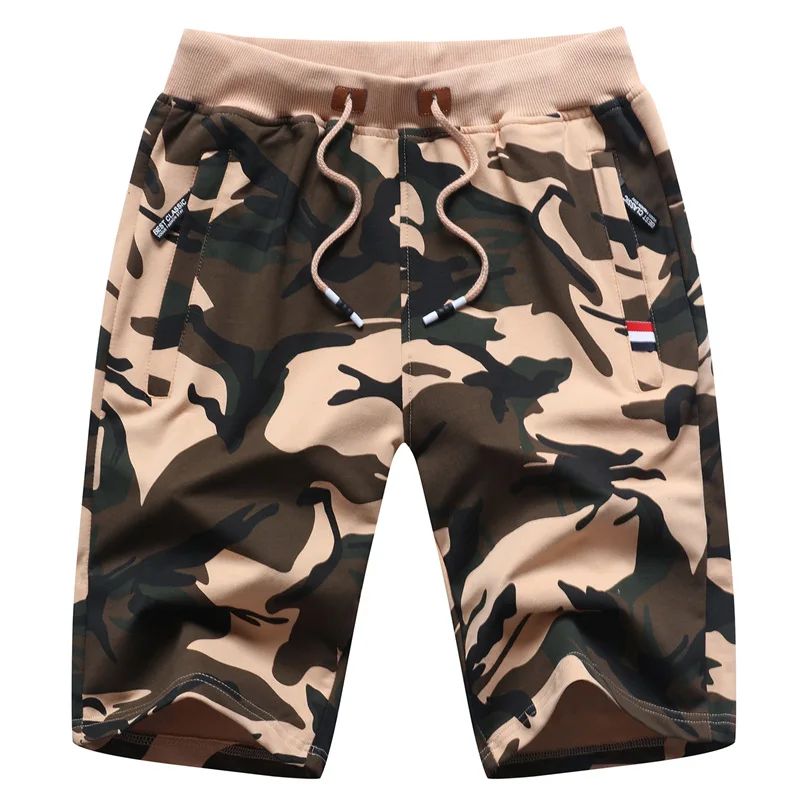 Men's Summer Beach Shorts 2024 Cotton Casual Bermudas Camouflage Men Boardshorts Homme Classic Brand Clothing Camo Shorts Male