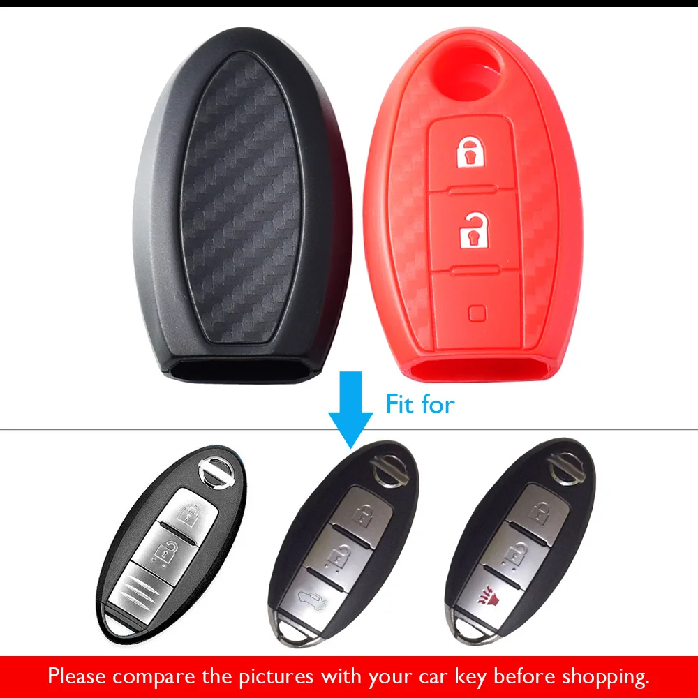 Силиконовый чехол для ключей от машины для Nissan Almera Altima Armada Qashqai Cefiro Cube Juke Livina March Maxima Smart Remote Fob Cover Bag