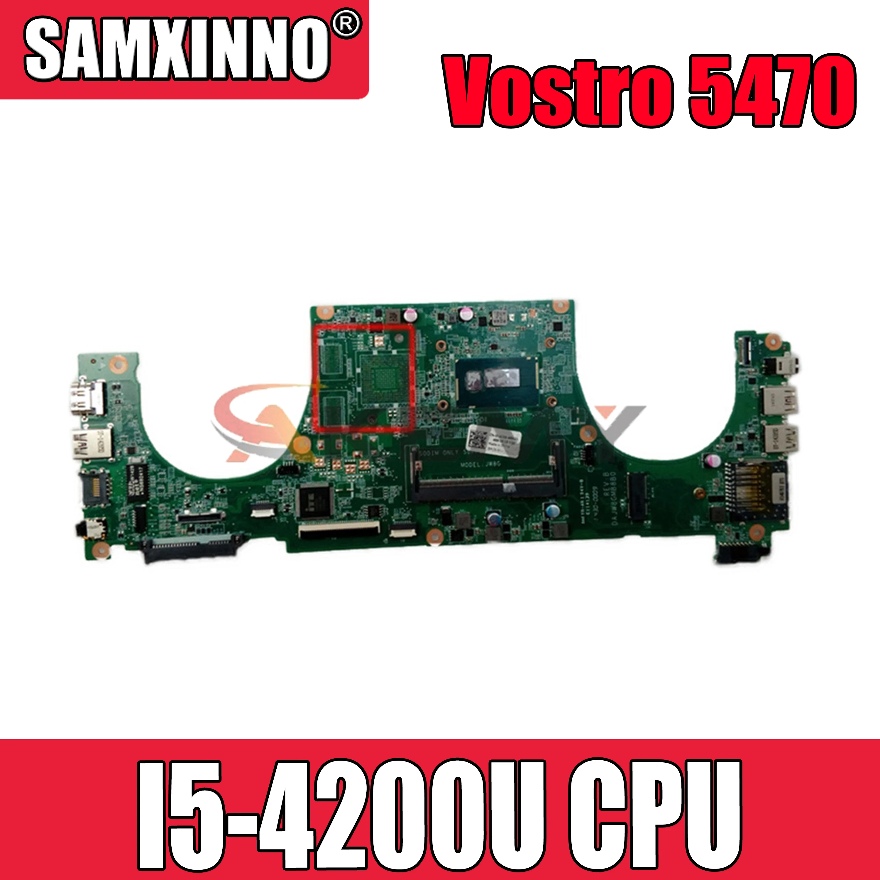 Оригинальная материнская плата для ноутбука DELL Vostro 5470 V5470 Core I5-4200U CN-02TK7V 02TK7V DAJW8CMB8E1