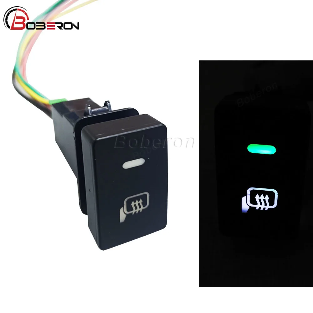 Зеленсветодиодный светодиодная нагревательная кнопка для зеркала заднего вида