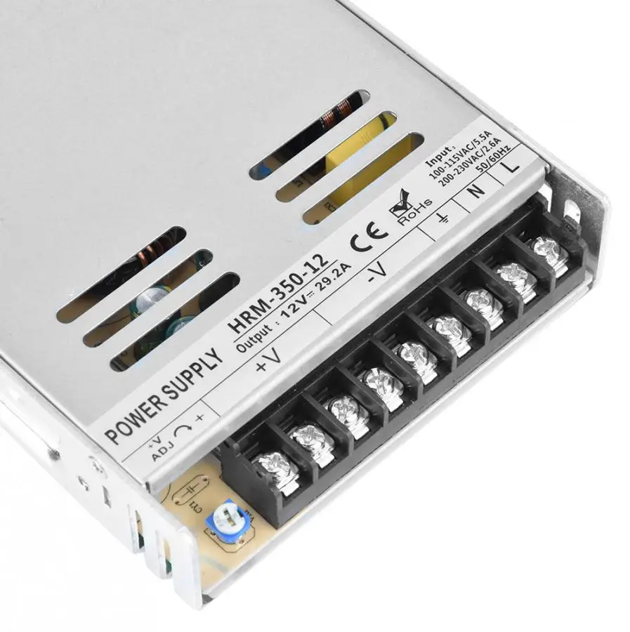 Светодиодный ультра-тонкий переключатель питания 350 Вт 100 ~ 115В переменного тока/5.5A или 200 ~ 230В переменного тока/2.6A к DC12V/29,2 для Светодиодные