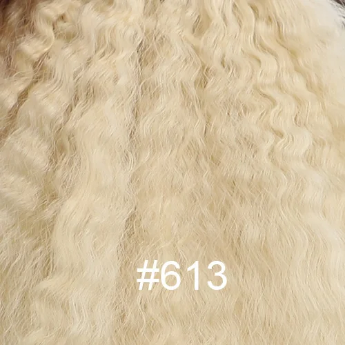 FSR 3 шт./упак. кудрявые прямые волосы плетение чёрная нить синтетические волосы пучки для женщин - Цвет: #613