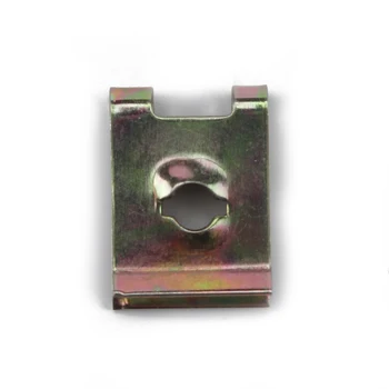 

100pcs Fastener Zinc No.8 U-Clip Nut Hardware Fastener Automotive Fitting For Car Interior Panel Clip Nut