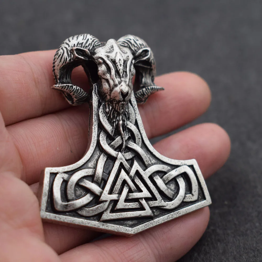 SanLan 1 шт. молоток Коза ожерелье амулет ювелирные изделия Mjolnir