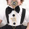 Pacifier Clip Silver Corwn Pacifier Beads Personalized Bling Pacifier Infant Nipple Holder chupetes de lujo 3