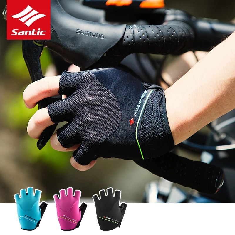 Cycling Gloves Half Finger Gel Pad Men Women Shockproof Breathable Sport Bicycle 