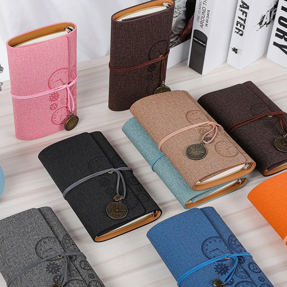 A6 Дневник ретро блокнот дневник со свободными листьями ежедневник Еженедельный