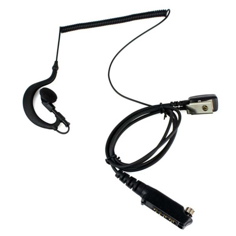 NEW PTT MIC G Shape Earpiece Headset for Sepura STP8000 Walkie Talkie Ham Radio Hf Transceiver Handy C1035A
