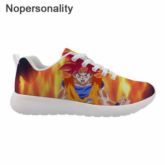 Nopersonality Men's Sneakers Cartoon Anime Dragon Ball Z Print Lightweight Breathable Shoes for Male Teenager Vulcanize Shoes - Цвет: HMA348Z42