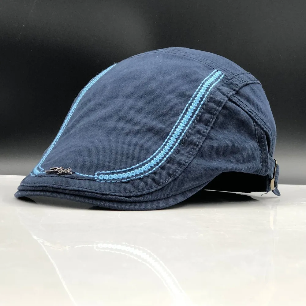 New Casual British Style Unisex Solid Cabbie Hats Caps Newsboy Cap Flat Hat Irish Newsboys Caps For Men And Women