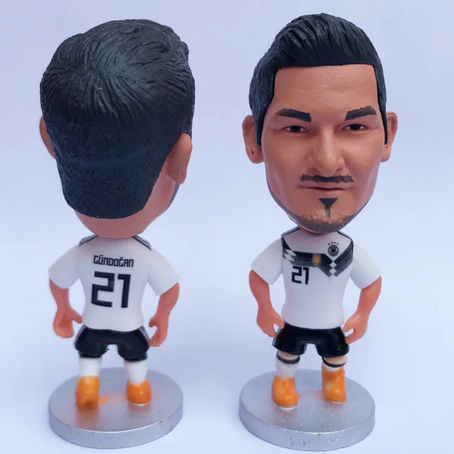 Cute Soccer Star Football Figure PVC Cake Decoration Doll 2020 Football Player Toys Fans Souvenir Birthday Gift Micro Landscape Gundogan-GJ
