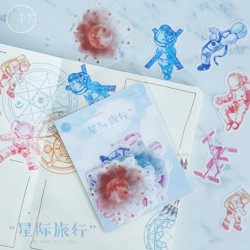 XingJiLvXing 1 комплект/1 лот Kawaii канцелярские наклейки Fantasy planet декоративные мобильные наклейки Скрапбукинг DIY ремесленные наклейки - Цвет: XingJiLvXing