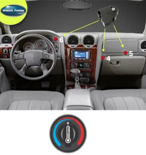HVAC AC нагреватель воздуха смесь привод двери для GM Chevy Silverado GMC Sierra 604-106