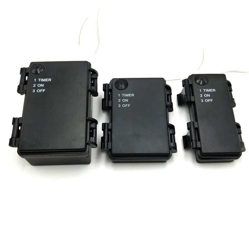 20개/세트 2x 3x 4x 6x 1.5V AA 배터리 홀더 보관함 ON/OFF 타이머 방수 방진 배터리 케이스 쉘 (전선 포함)