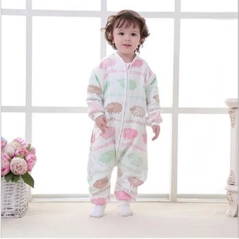 

Muslin 6 layers Baby Sleeping Bag 100% Cotton Soft Long Sleeve Child Sleepwear Clothes Children Kids Boys Girls Sleepsack 0-5Y