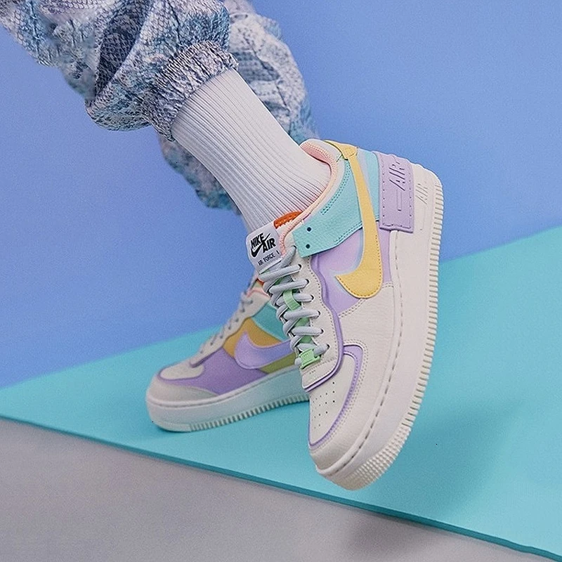 Nike Air Force1 женская обувь для скейтбординга Comforbale легкие спортивные кроссовки для женщин Air Force# CI0919
