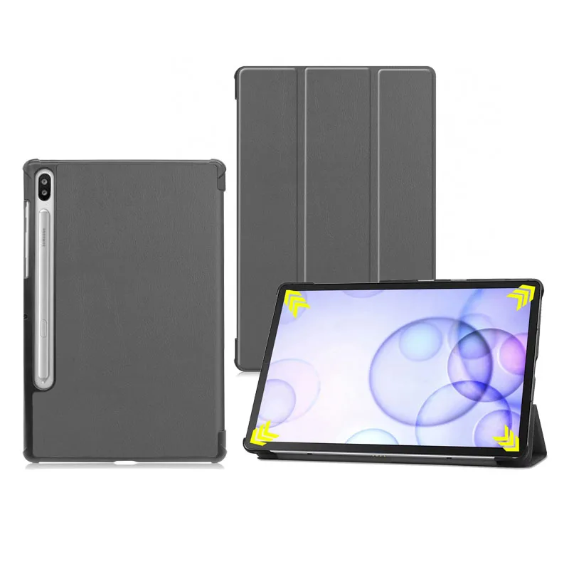 Кожаный чехол из искусственной кожи чехол для Samsung Galaxy Tab S6 10,5 SM-T860 SM-T865 Роскошный чехол для планшета 20 шт./лот