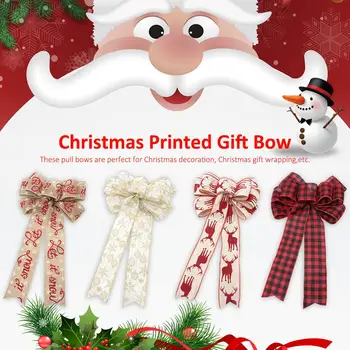 

Christmas Bow-knot Waterproof Xmas Bows Gift Wrapping Ribbon Accessories For Christmas Present Birthday Wedding Gift Decorations