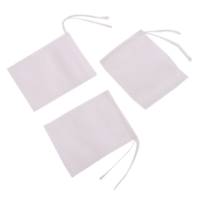 100pcs 5.3 X 7cm Empty Teabags String Heat Seal Filter Paper For Herb Loose Tea Bag