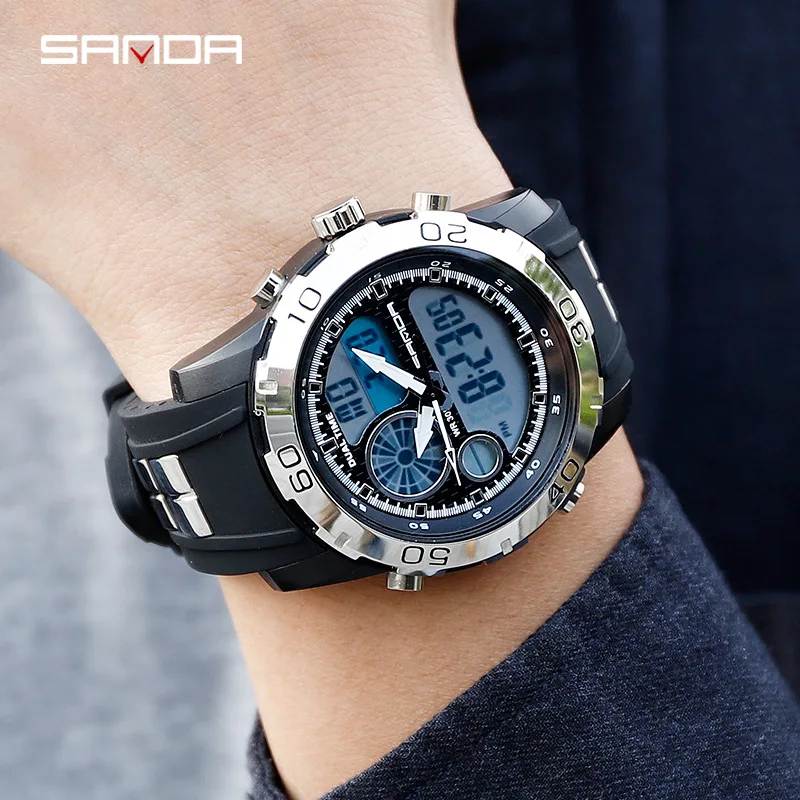 

Sport Watch Men Wristwatch Outdoor Exercise Digital Watch Men Waterproof Luminous Reloj Calendar Alarm Clock Electronic Watch