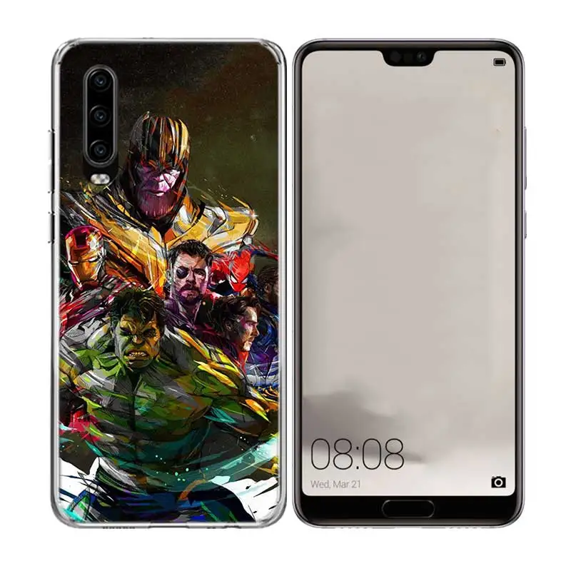 Месть Альянс Fundas силиконовый чехол для телефона для huawei Honor 20 Pro 10 9 lite 8X 8A 20i 8C 8S V20 Y5 Y6 Y7 Y9 крышка
