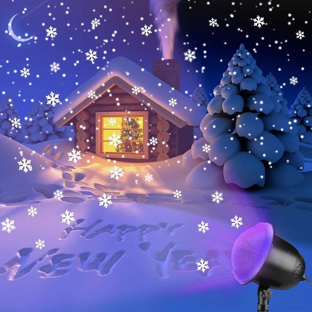 

Festival Christmas Projector Lights Holiday Lights with Remote Control Moving Patterns Timer Waterproof Lights for Xmas Decor
