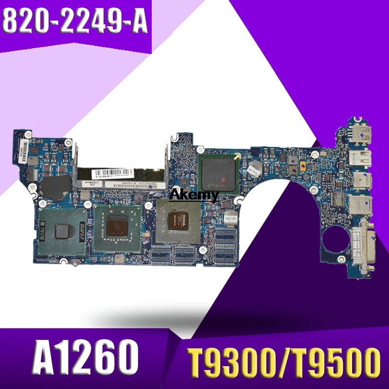 820-2249-A материнская плата для ноутбука Apple MacBook Pro A1260 оригинальная материнская плата T9300/T9500