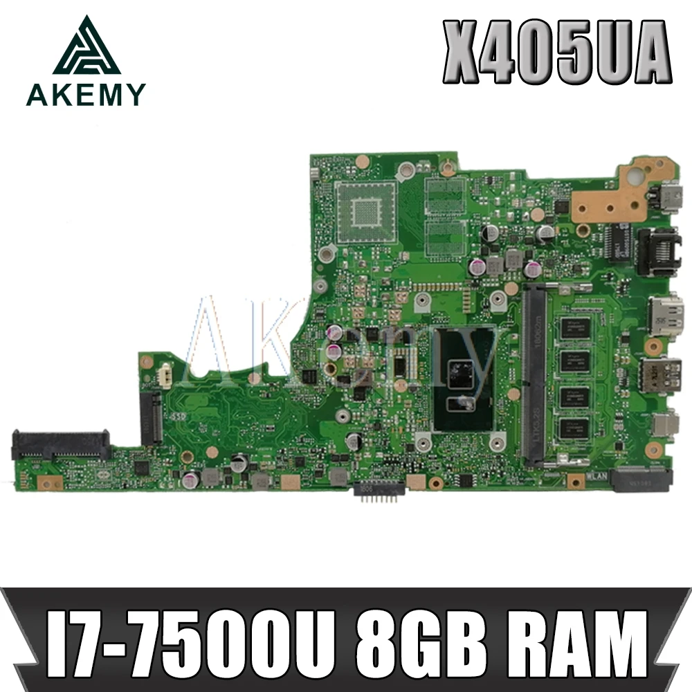  Akemy X405UA For ASUS X405U X405UN X405UR X405URR X405URP X405UQ X405UF Laotop Mainboard X405UA Mot