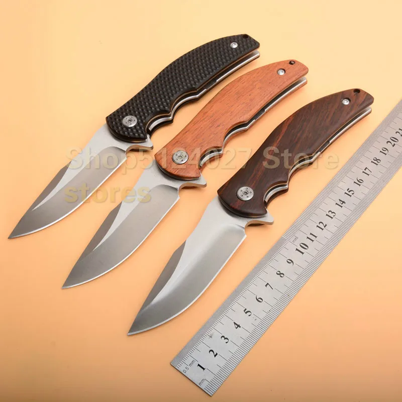 

EF folding knife zero tolerance ZT0606 440C blade /wood handle folding hunting camping knife gift collection knife genuine EDC