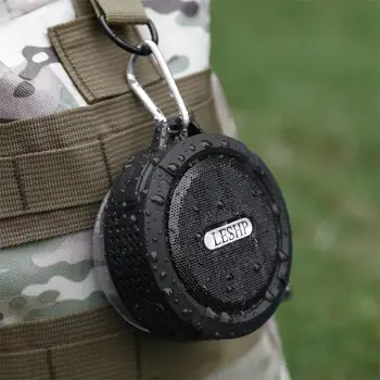 

LESHP C6 Plastic Portable Wireless Speaker With Calls Handsfree and Suction Cup Waterproof Shower Speaker