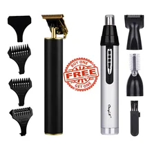 

Professional Precision T Blade Hair Clipper Cordless 0 mm Carving Trimmer Powerful Hair Cutting Machine Nose Hair Trimmer Kit