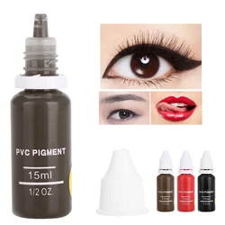 4 Colors 15ml/Bottle Tattoo Pigment Eyebrow Lip Eyeliner Tattoo Microblading Pigment Easy Coloring Cream Body Makeup Supplies