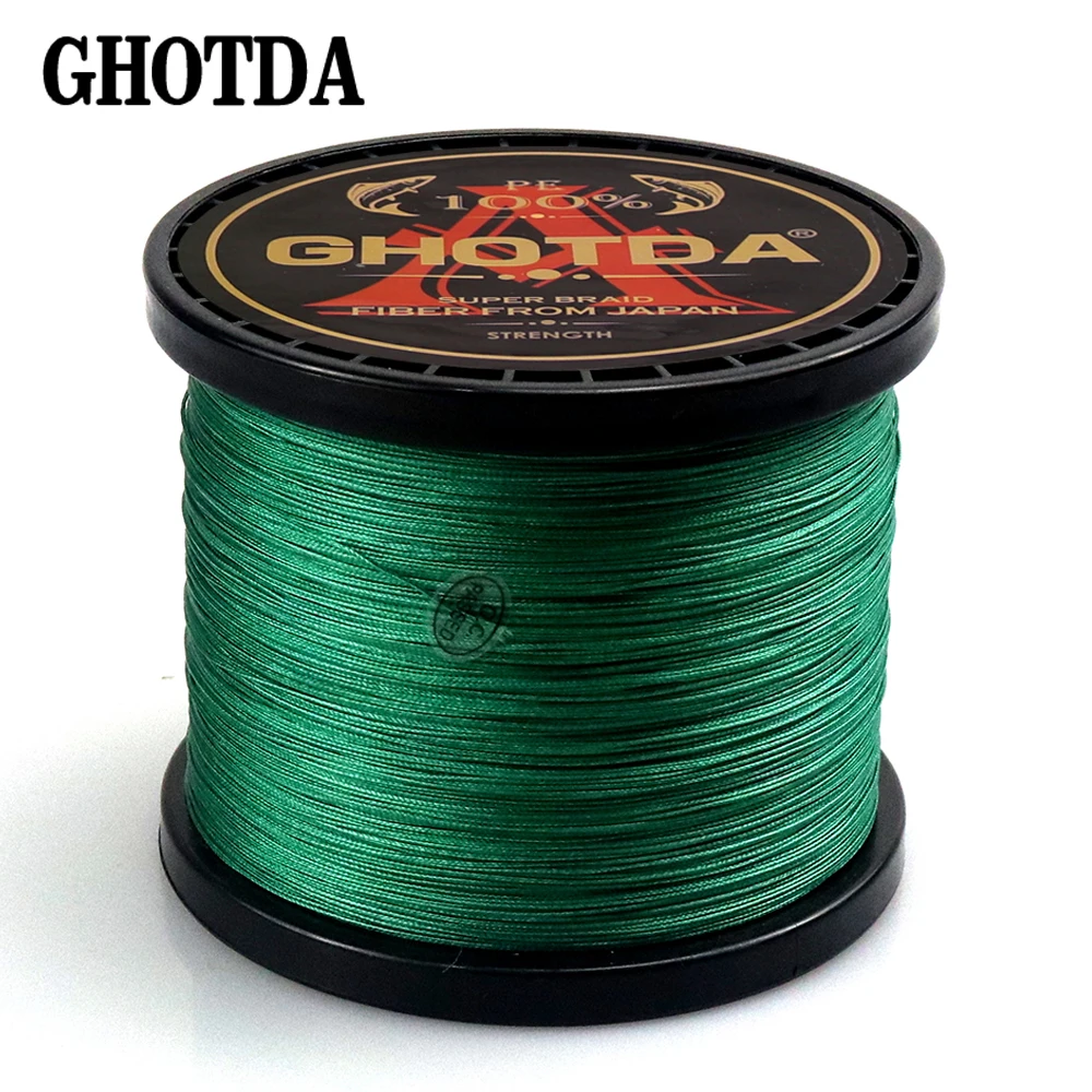8 нитей GHOTDA 4 нити супер прочная полиэтиленовая мультифиламентная леска 300 м 500 1000