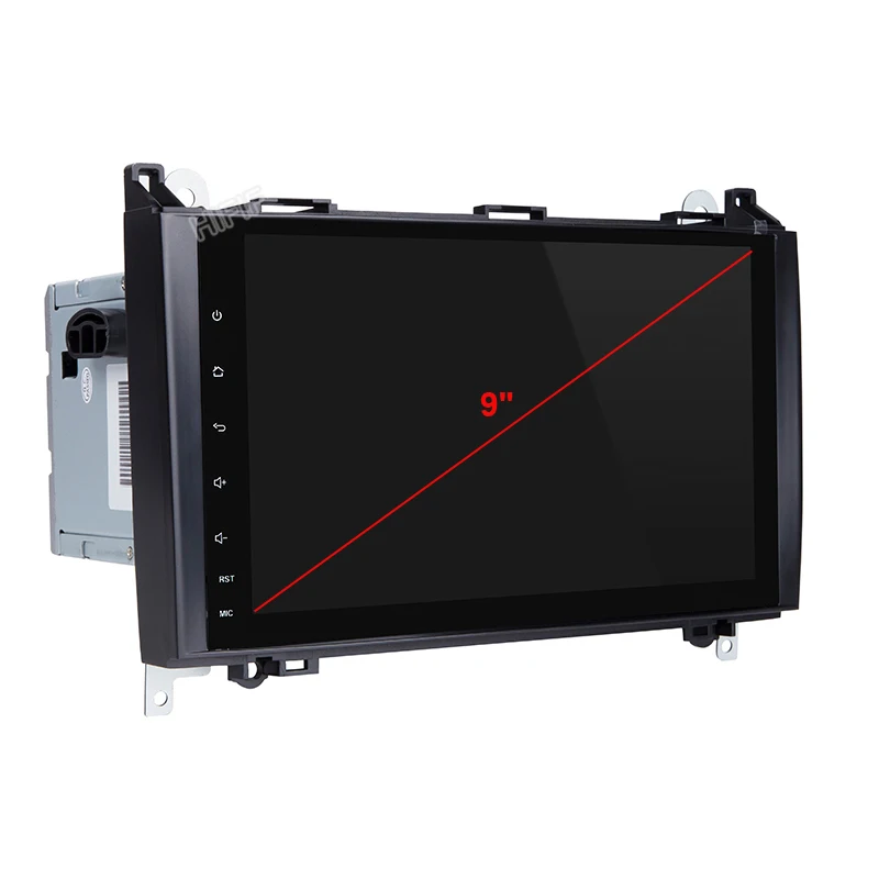 Excellent IPS New 9" Android 9.0 Car Stereo Head Unit GPS auto Radio For Mercedes Benz B200 W169 A160 Viano Vito 3G WIFI Touch Screen 5