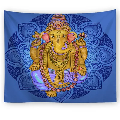 Мандала чакр гобелен настенный Будда хиппи гобелен слон индийская Мандала Бохо Декор коврик для йоги настенный гобелен из ткани - Цвет: 5