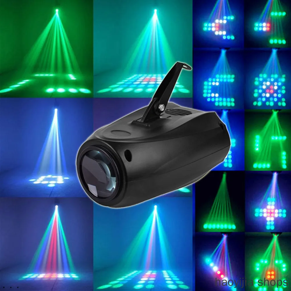 

New DJ Party Bar KTV Portable Music Auto / Sound Active 64 LED RGBW Light Laser Club Wedding Light LED Stage Effect Light