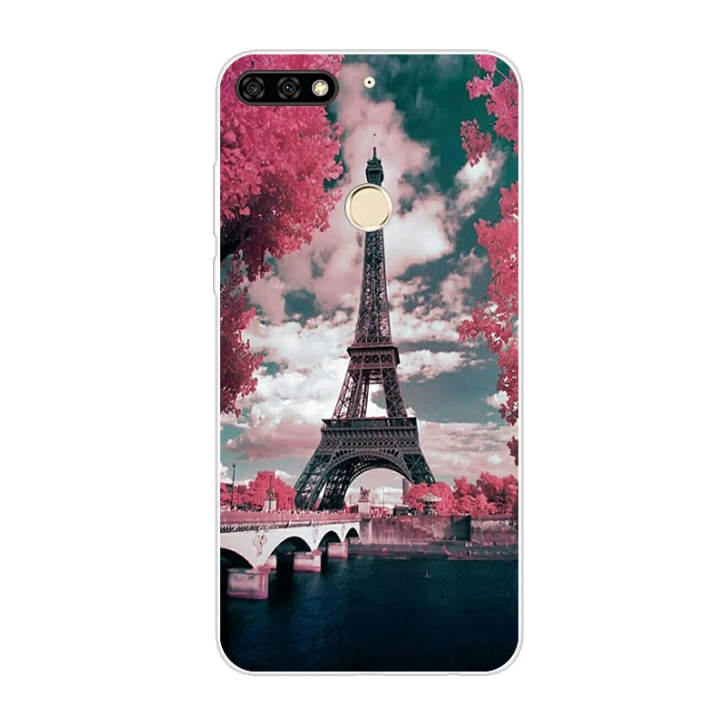 Лимонно-желтый Чехол для huawei Honor 7C, чехол на huawei Honor7C, 5,7 дюймов, мягкий силиконовый чехол для телефона huawei Honor 7C, Aum-L41, чехлы из ТПУ - Цвет: Лимонно-желтый