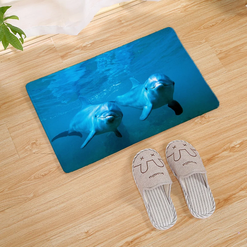 Various Cute Animals Cats And Dogs Kitchen Carpet Living Room Hallway Bathroom Entrance Decorative Door Mat Non-slip Mat