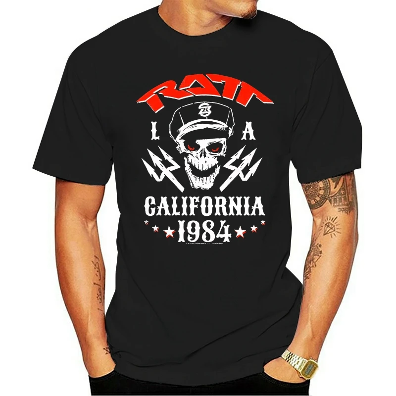 

Ratt Rock Band La California 1984 Concert Tour Art Men'S T Shirt Album Merch New Unisex Funny Tops Tee Shirt