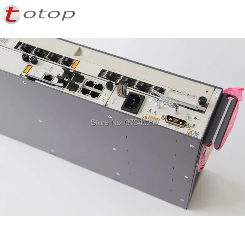 Доставка компанией DHL huawei MA5608T GPON OLT с 1 * MCUD 1G + 1 * MPWC электрическая плата постоянного тока, MA5608T терминал оптической линии