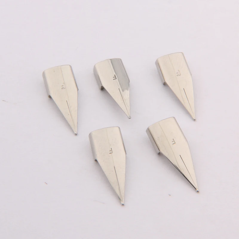 20pc 16.2mm 고품질 만년필 펜촉 스테인레스 스틸 EF F 표준 적합, 359 3008 문구 사무실 학교 용품