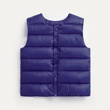 Детский Удобный Мягкий Пуховый хлопковый жилет Универсальный теплый детский жилет для мальчиков и девочек