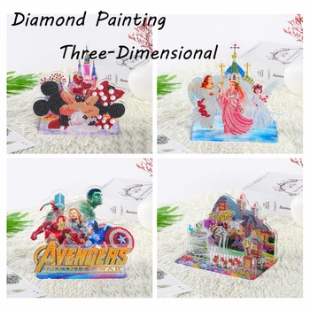 

New 3D Three-Dimensional Puzzle Painting 5D Diamond Painting Three-dimensional paintings Cross Stitch Children Diamond Painting
