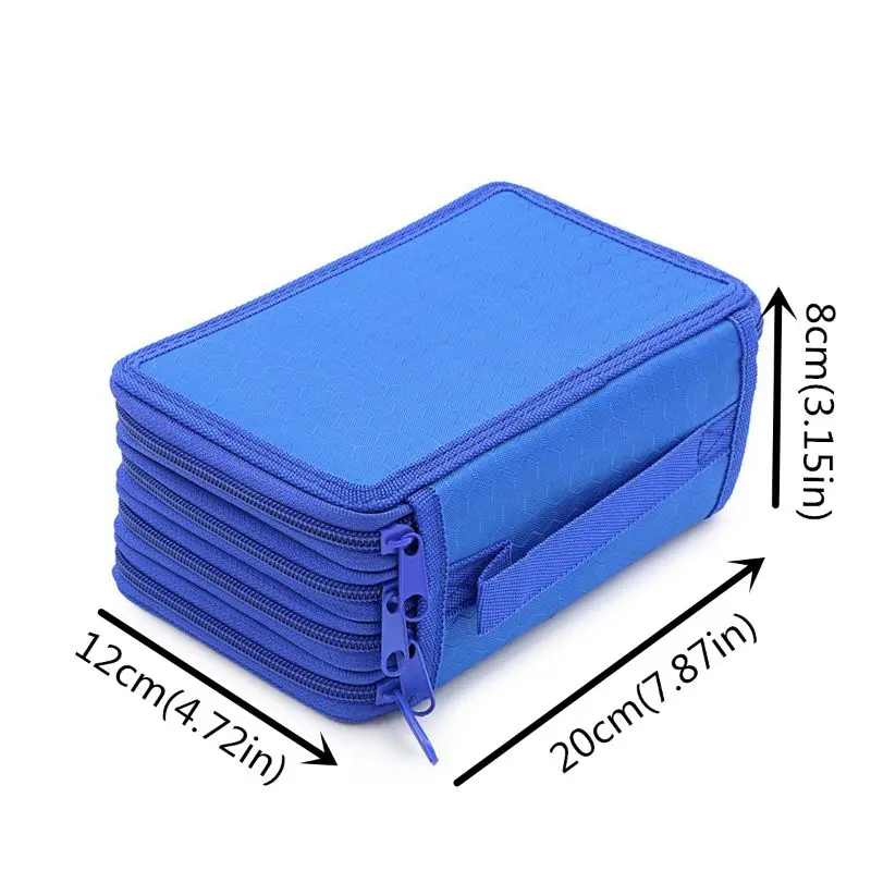

4 Layers Pencil Case Large Storage Pen Box Simple Design Zipper Bag for Students Gift School Stationery Supplies Pencil Box