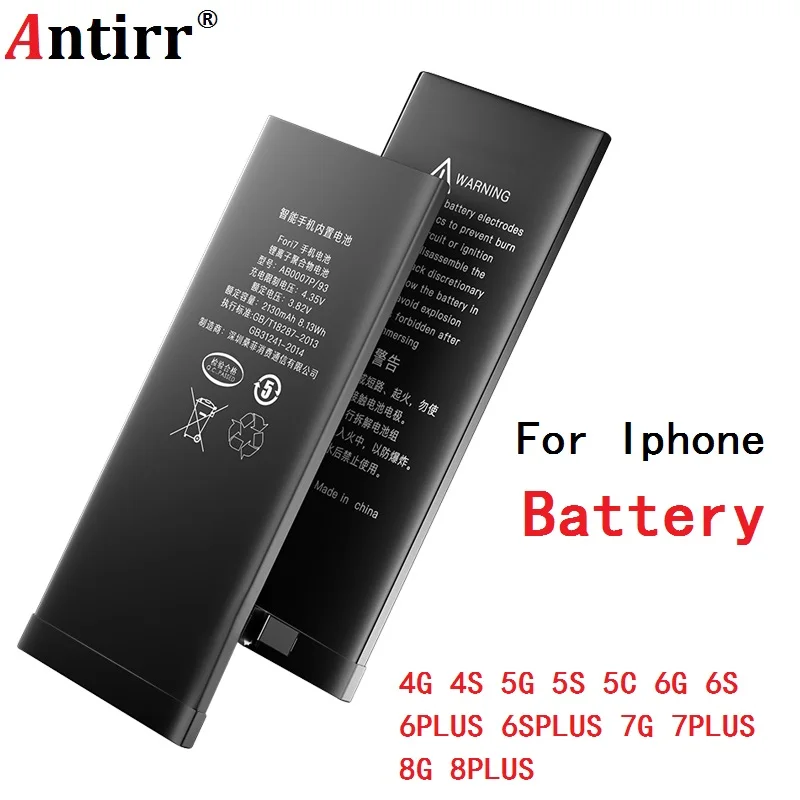Качественная батарея для телефона iPhone 6S 6 5S 5C 5G 5 3gs 4S 4 7 7PLUS 8 8PLSU 6PLUS PLUS реальная