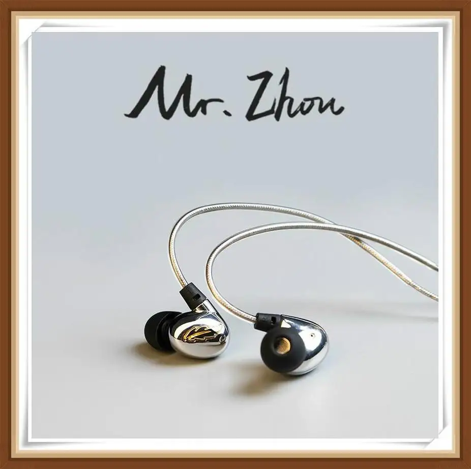 Beteran Mr Zhou Dynamic HiFi Music Monitor DJ Studio Stage IP3X Sports Metal Audiophile Earphones Earbuds W Mic