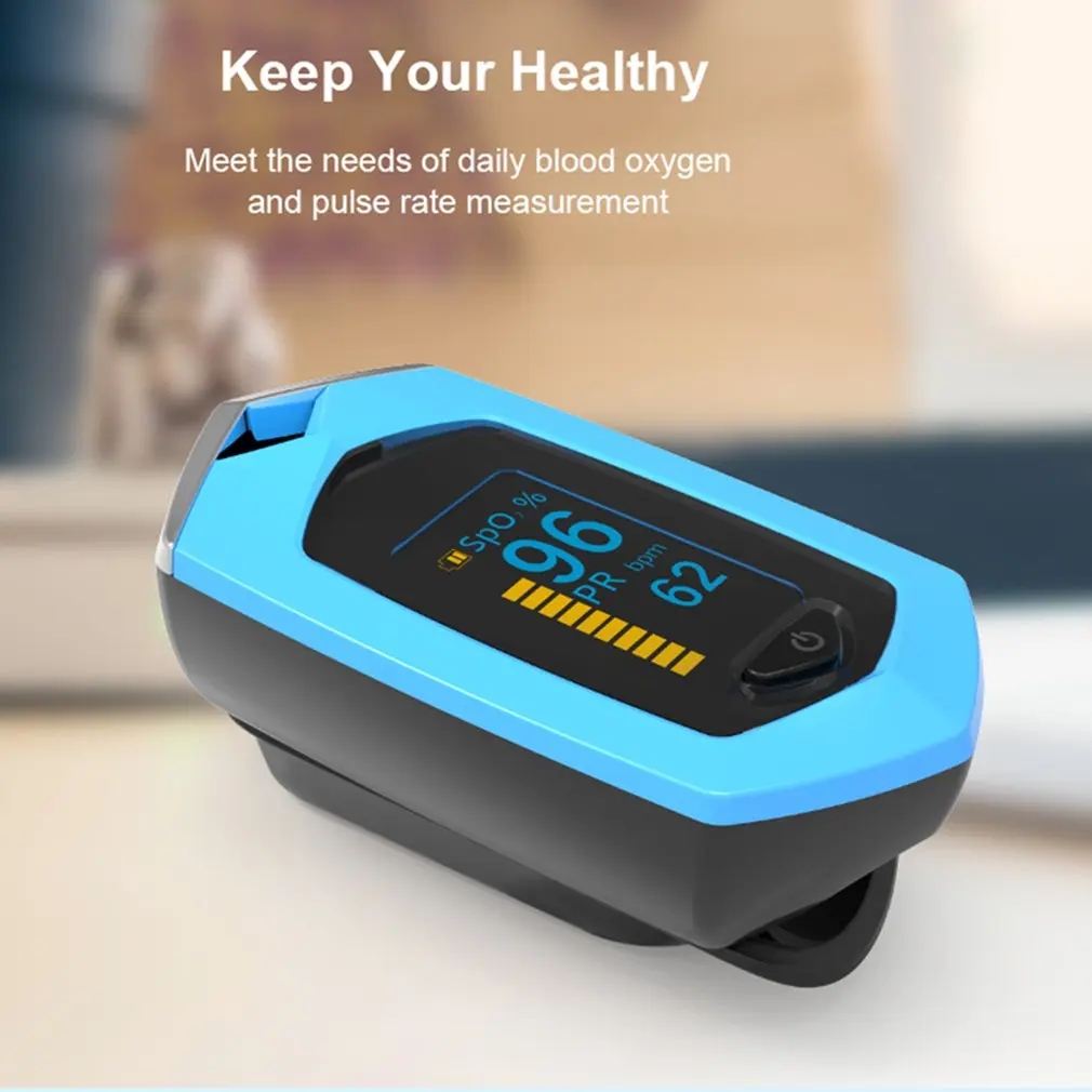 

Portable Finger Clip Pulse Oximeter OLED Screen Built-in Lithium Battery Oximeter 2020 New Blood Oxygen Saturation Monitor